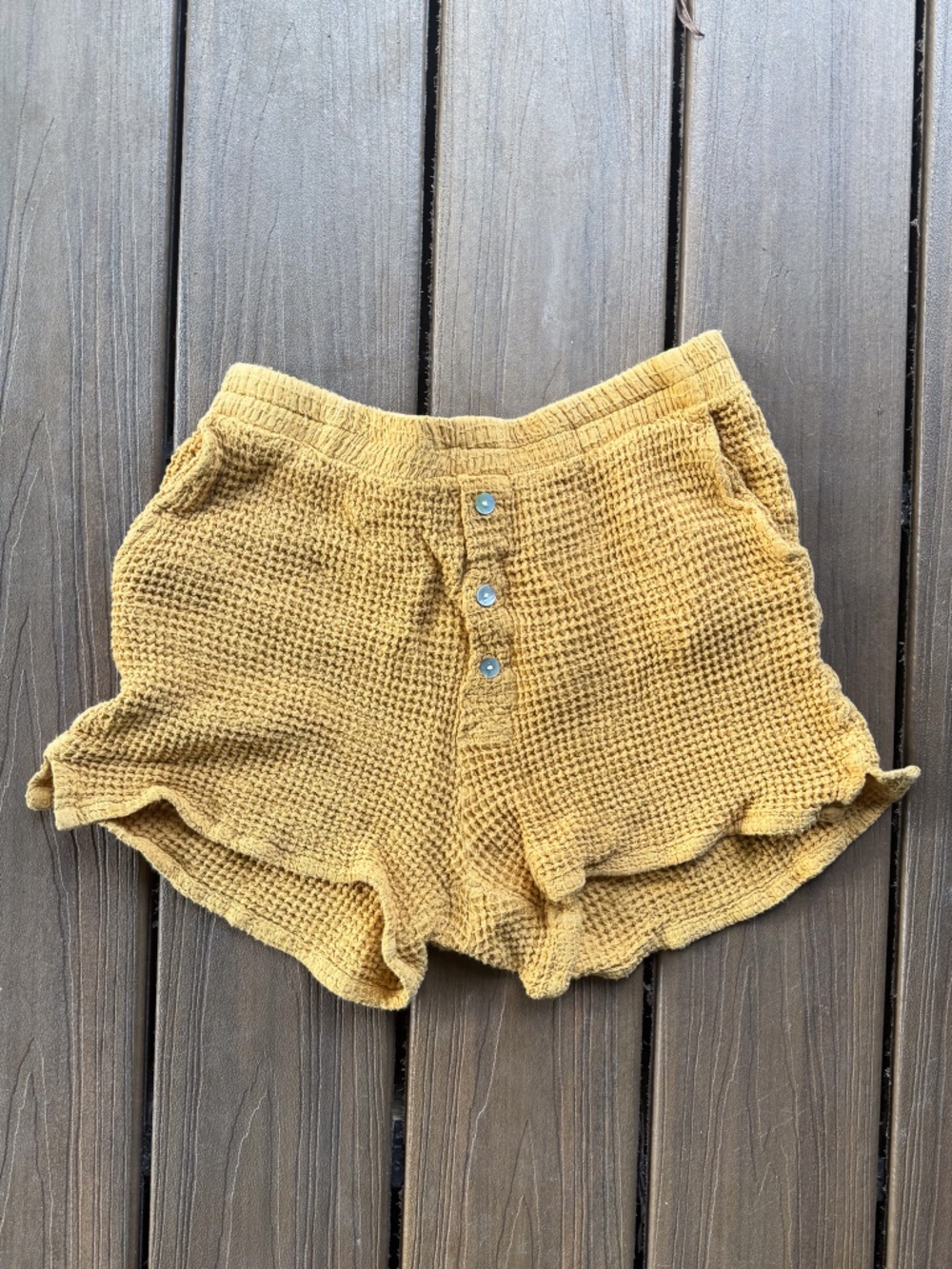 DONNI. Waffle Knit Shorts – Honey 🍯